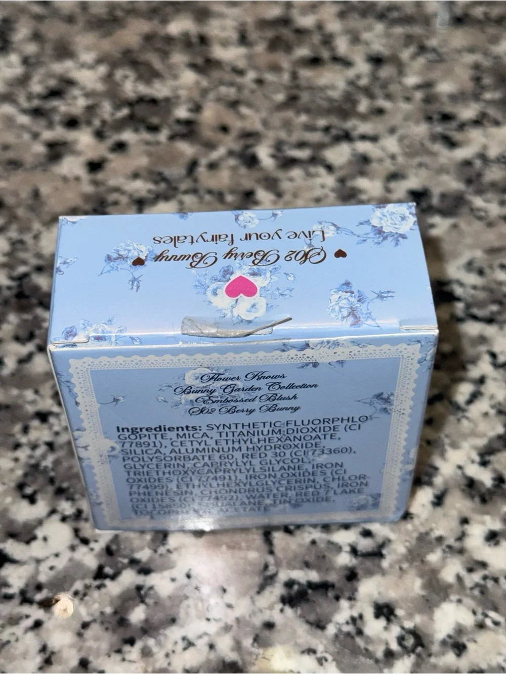 Heart-Shaped Pink Blush Compact